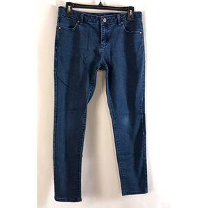 Simply Vera Vera Wang Jeans Women’s 6 Straight Leg Stretch Denim Blue 5 Pocket